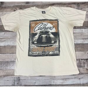 GM ‘69 Camaro Super Sport Graphic Tee Cream Adult Size XL